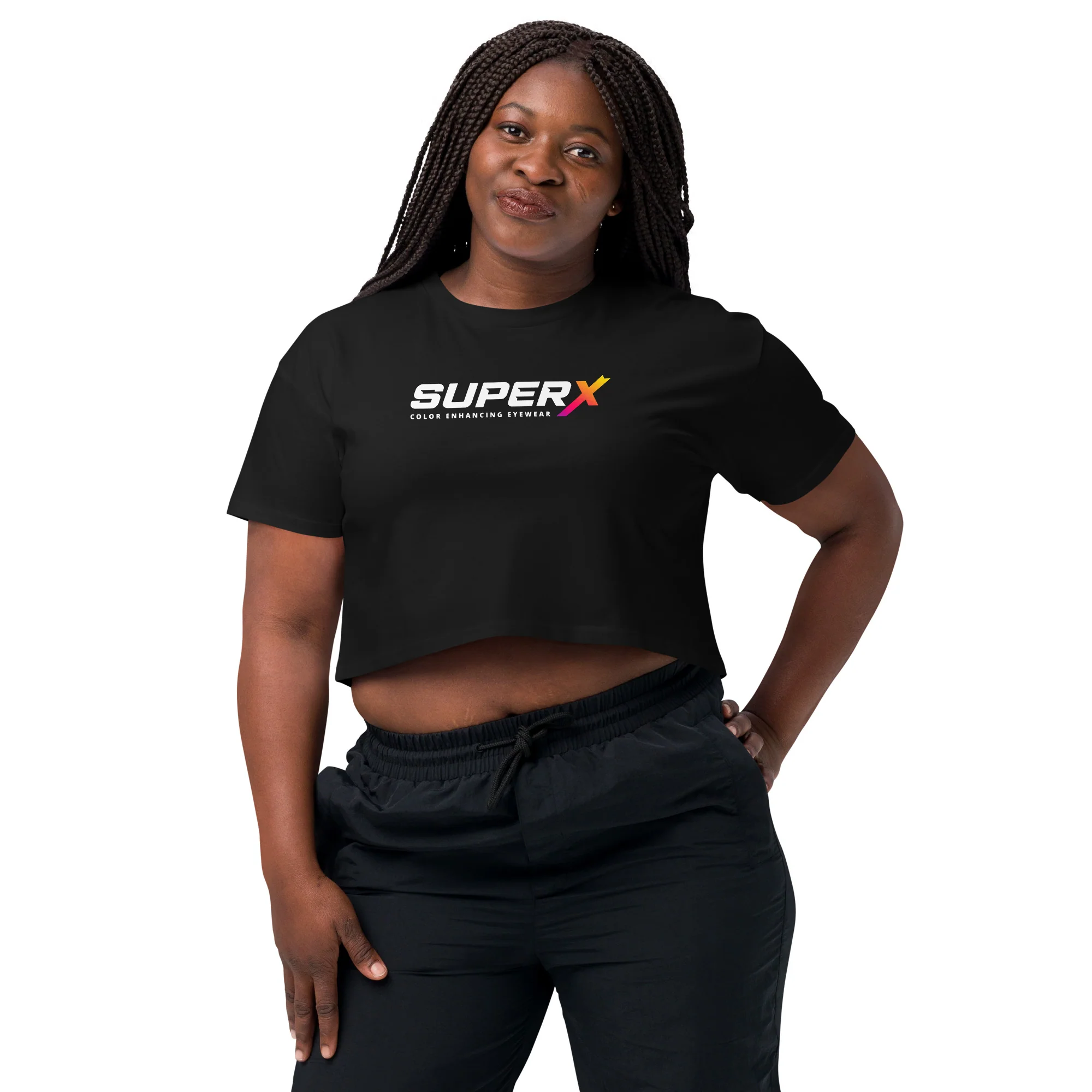 SuperX Womenâs crop top